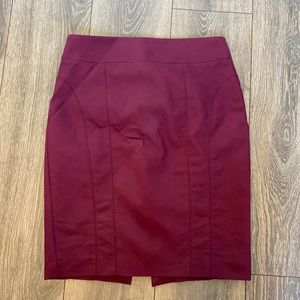 Express maroon skirt
